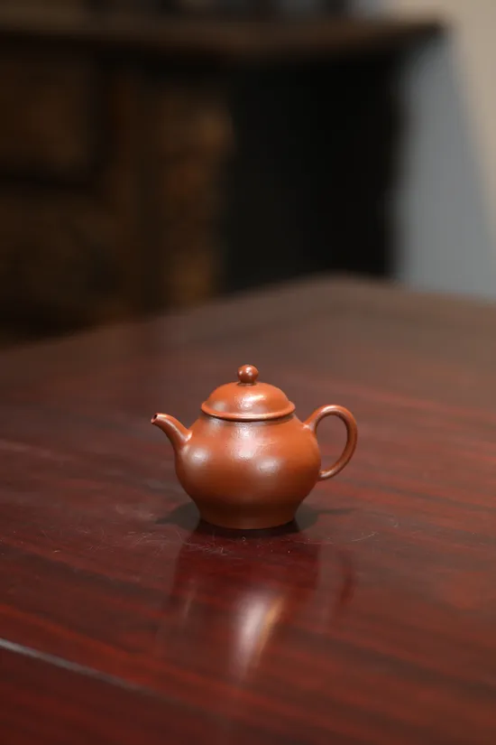 紫砂壺 橄欖粗砂朱泥120cc 高品質茶具 2