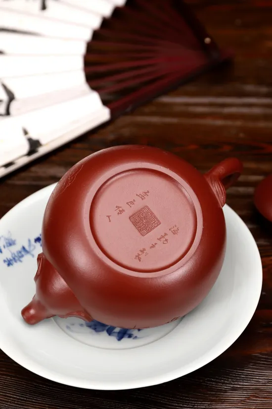 紫砂壺【太平有象】龍血砂手工製作 2