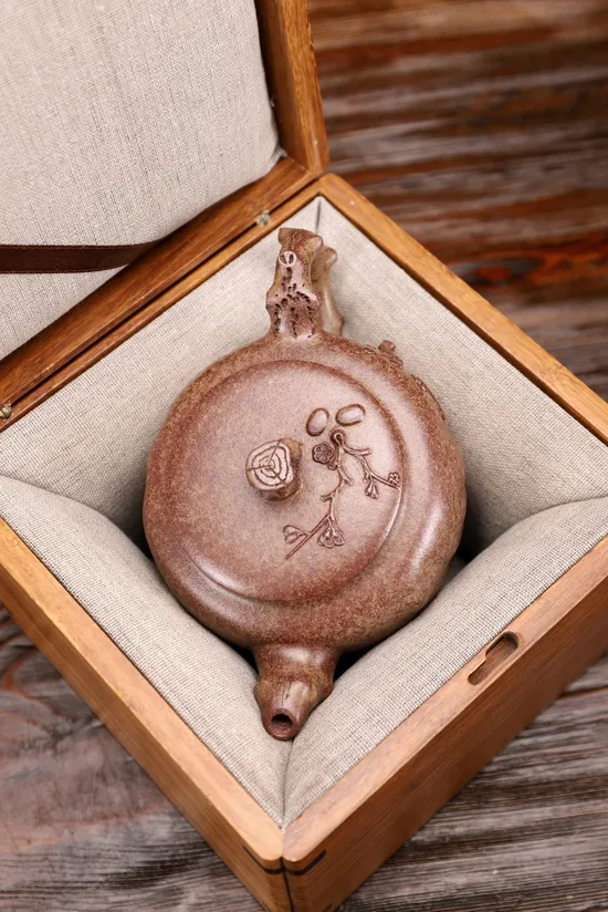 紫砂壺 梅樁 天星泥古法燒 4500元 2