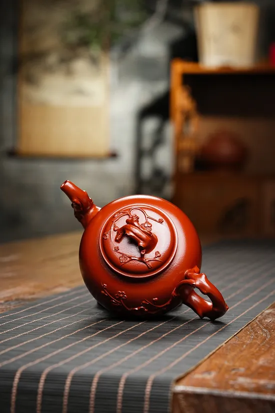 紫砂壺梅香宮燈收藏級作品 1