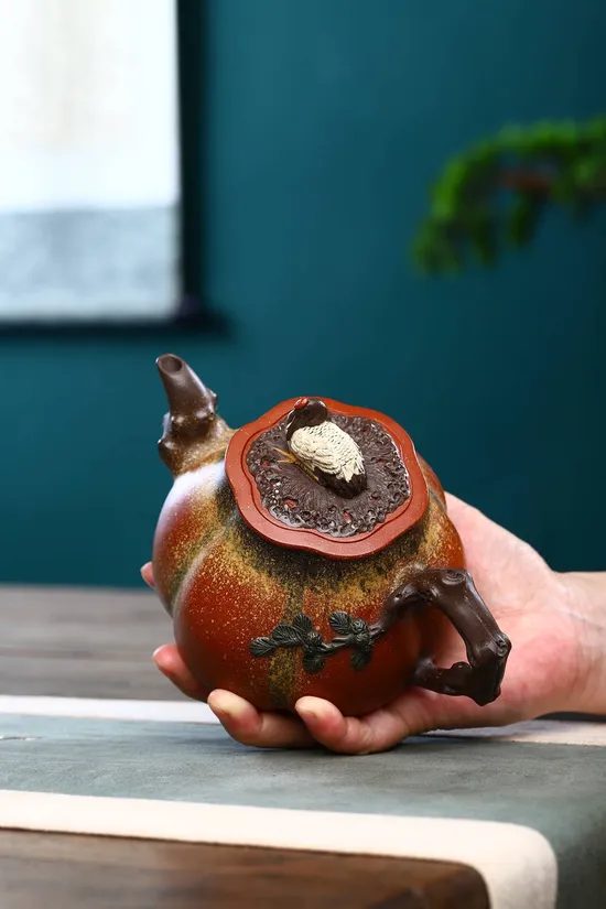 范家一脈紫砂壺收藏佳品松鶴延年 2