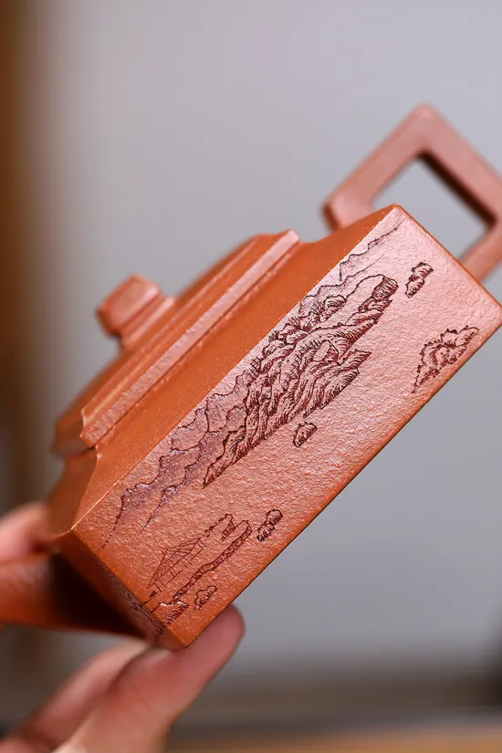 紫砂壺方山逸士高工鑑藏手工製作降坡泥200cc 2