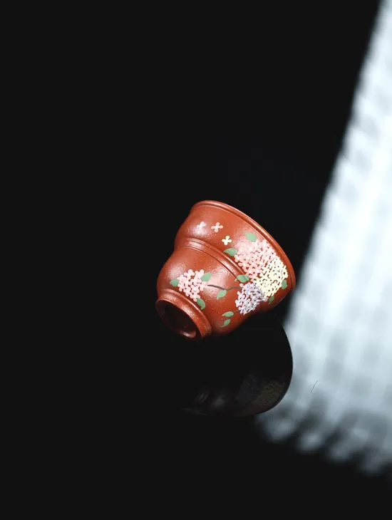 福祿杯紫砂壺精品泥繪主人杯 1