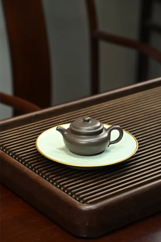 手工紫砂壺 天青泥仿古茶具 1