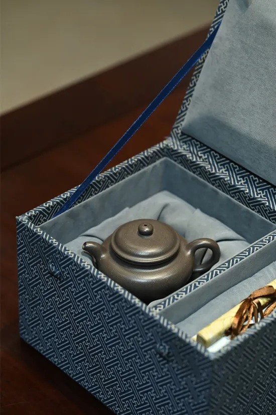 手工紫砂壺 天青泥仿古茶具 2