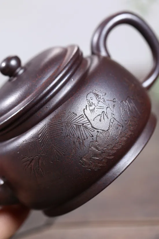 紫砂壺矮宮燈柯俊芬手工製作 1