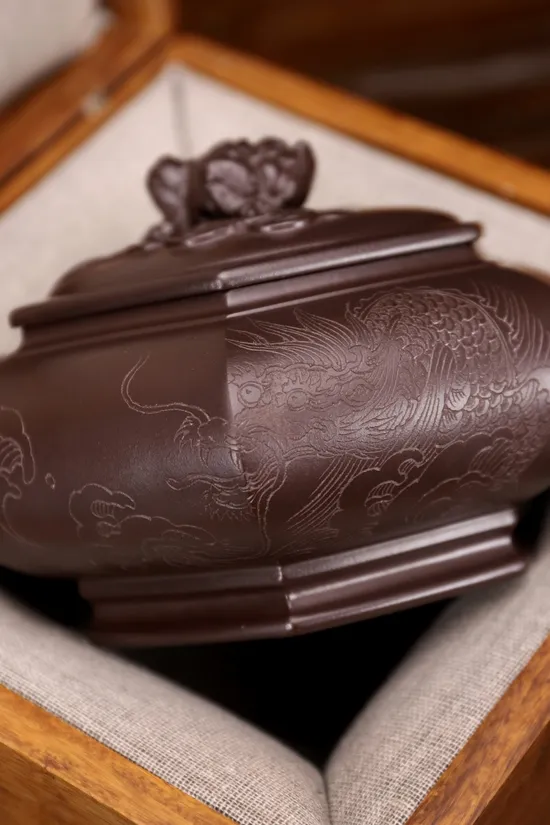 紫砂壺天官賜福老紫泥惠孟臣傳人手工製作 1