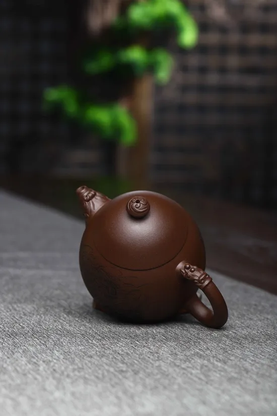 紫砂龍蛋壺｜王老師手工製作原礦老底槽清 1