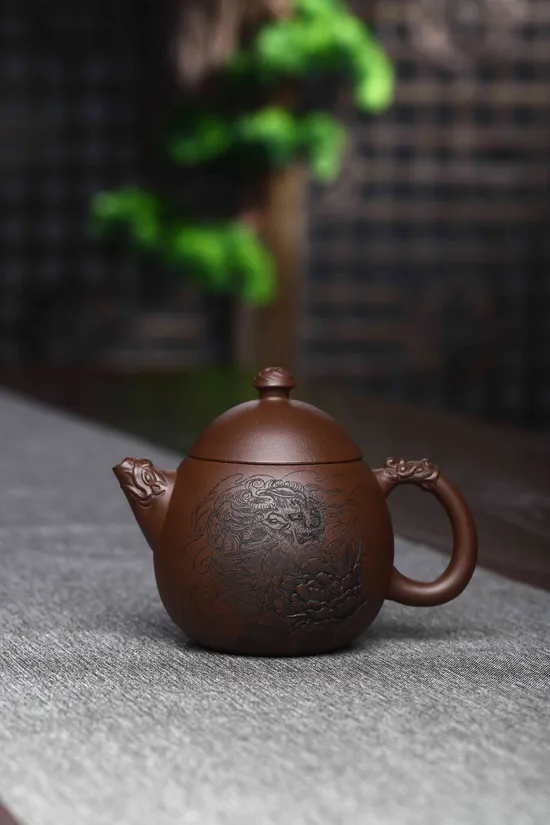 紫砂龍蛋壺｜王老師手工製作原礦老底槽清 2