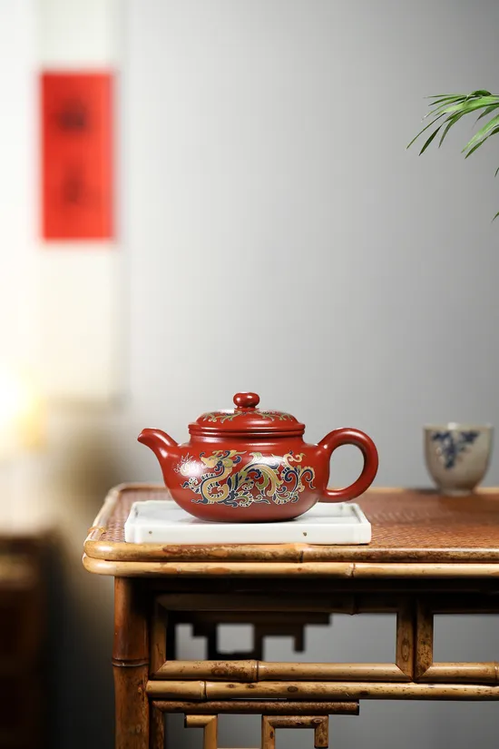 紫砂壺仿古熗銀絲國工精品手工製作 1