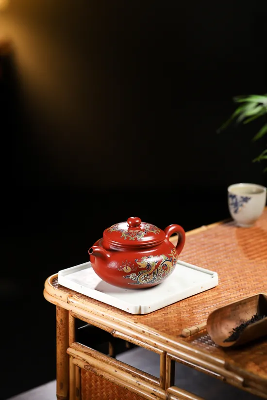 紫砂壺仿古熗銀絲國工精品手工製作 2