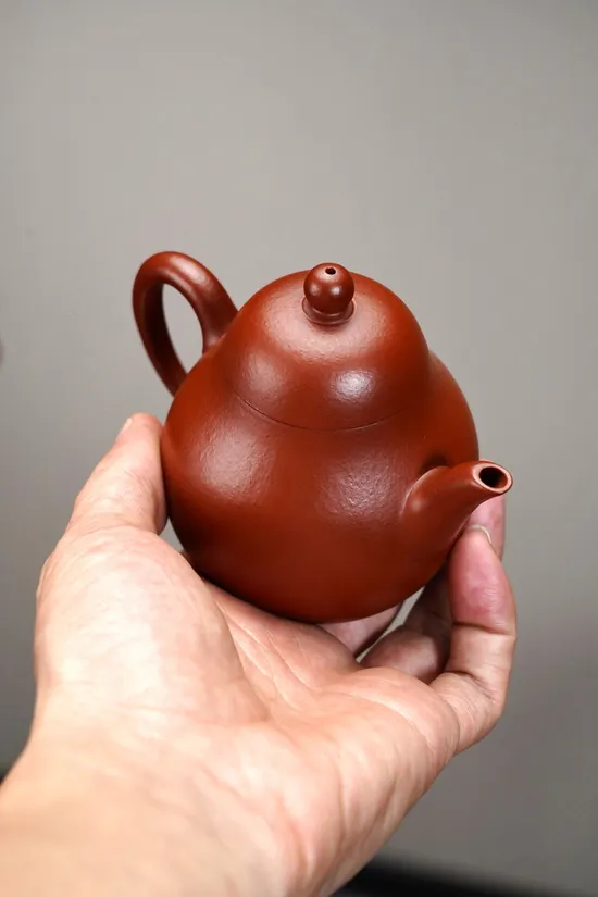 全手工梨型摹古紫砂壺 2