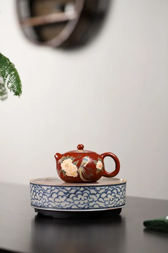 紫砂壺西施大紅袍手工製作 1