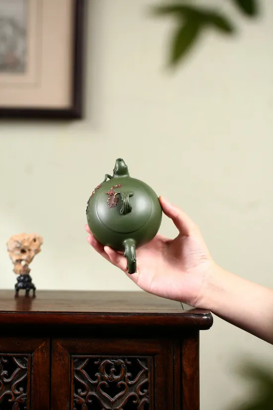 紫砂葡萄壺國藝師鮑玉華手工製作 2