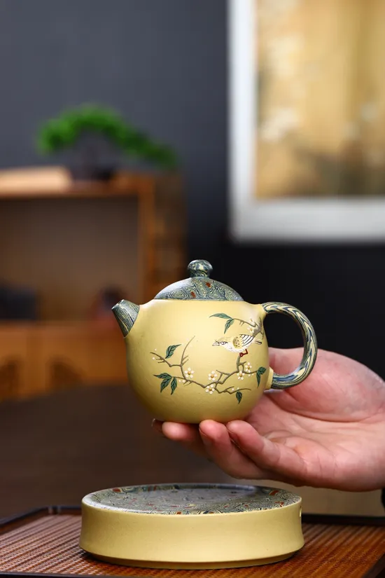 紫砂壺 龍蛋套具 200CC 原礦本山綠泥 徐六明工藝美術師 2