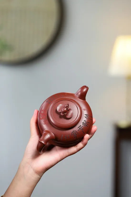 紫砂壺福在眼前袁連雲手工製作 2