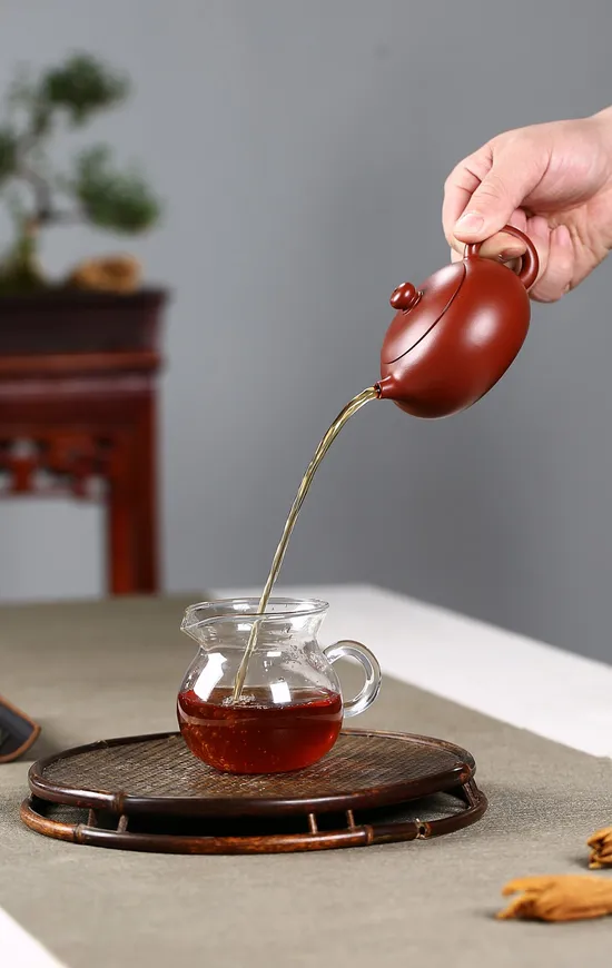 紫砂壺 工藝美術師柯俊芬 扁西施 原礦大紅袍 1