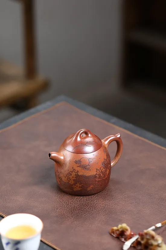 紫砂壺秦權精品國藝師鮑玉華創作 1