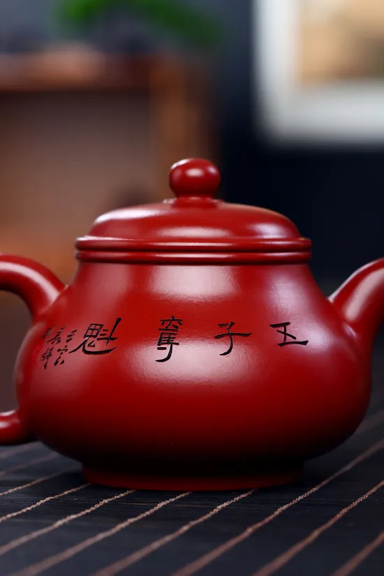 紫砂壺 徐六明手工製作 原礦大紅袍 泥質珍貴 2