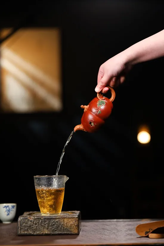 紫砂壺南瓜段泥粉大紅袍粉綠泥楊鵬260cc藝術收藏 2