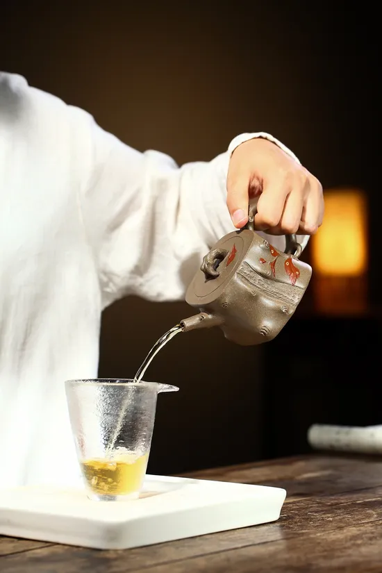 紫砂壺四方梅樁青段260cc手工製造 2