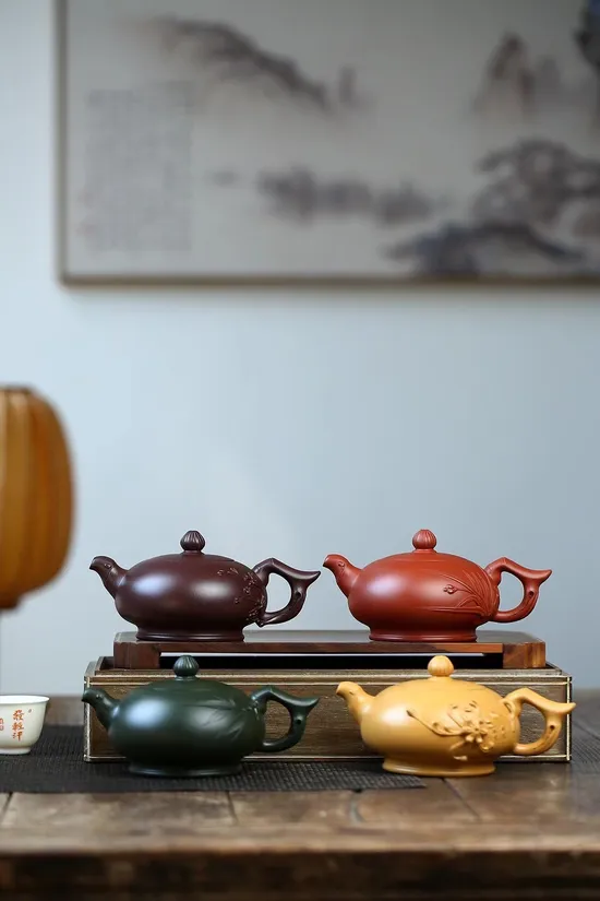 紫砂壺梅蘭竹菊實用收藏器 2