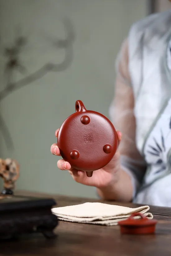 紫砂壺納瓢大紅袍150cc戚志君名家手工製作 1