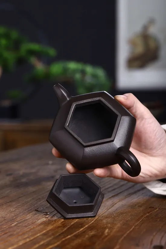 國傢級高工創作六方懷古紫砂壺 1