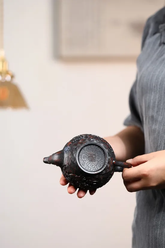 紫砂壺祥龍笑櫻高工佳作收藏品 1