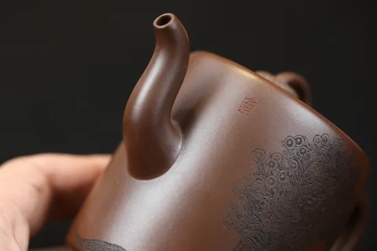 紫砂壺雙圈全手工實力派刻繪作品 2