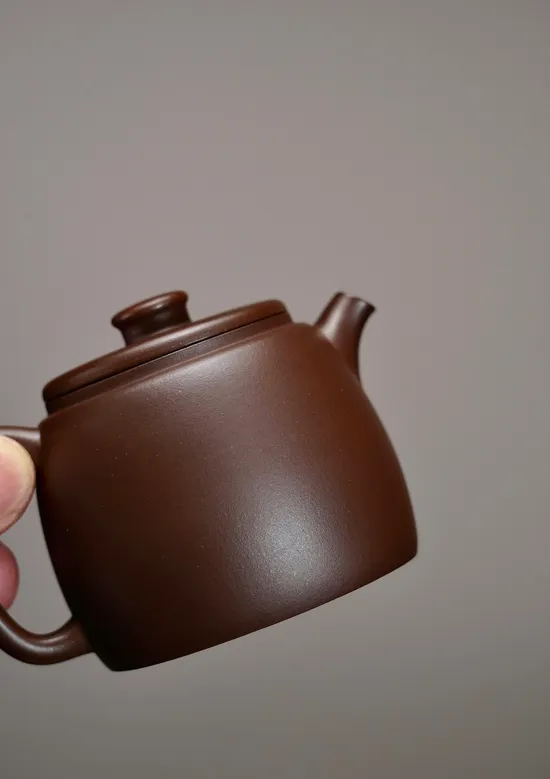 紫砂壺老紫泥130cc內推7孔手工製造 1