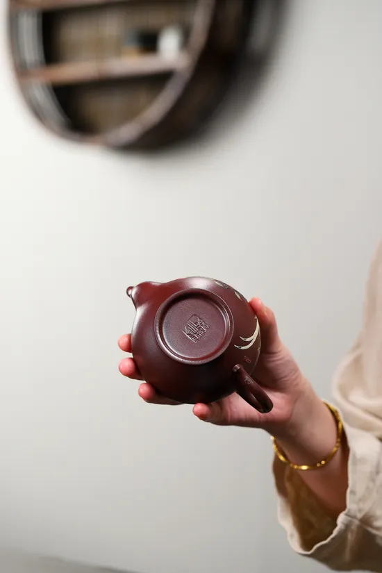 楊鵬老師全手工笑櫻金龍血紫砂壺 2