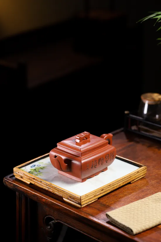 黃自英紫砂壺四方橋鼎收藏級工藝 1