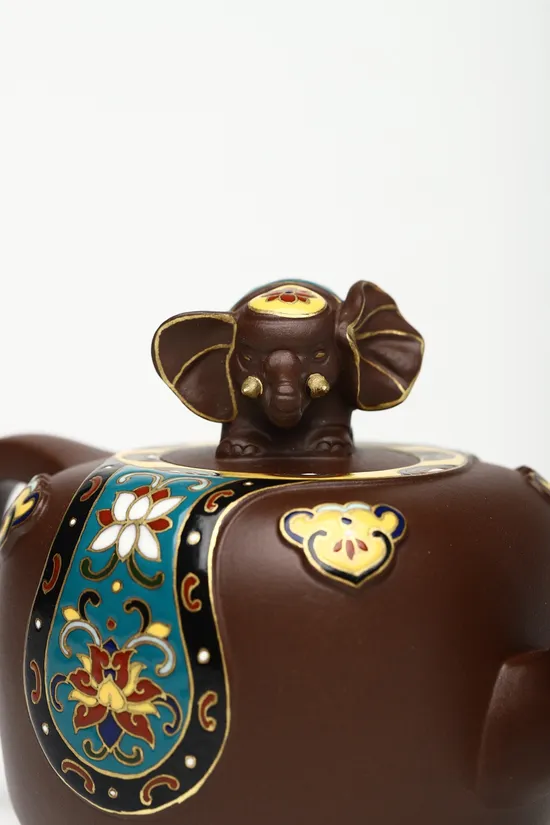 紫砂壺 研高大師收藏級吉祥如意 原礦紫泥手工製作 1