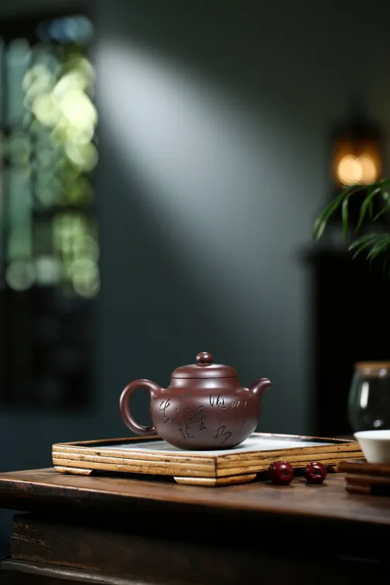 紫砂壺柿圓吳偉明手工製作 1