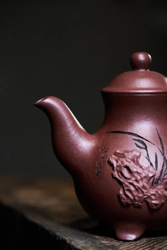 紫砂壺玉瓶 紫泥工藝美術師周雲創作 2