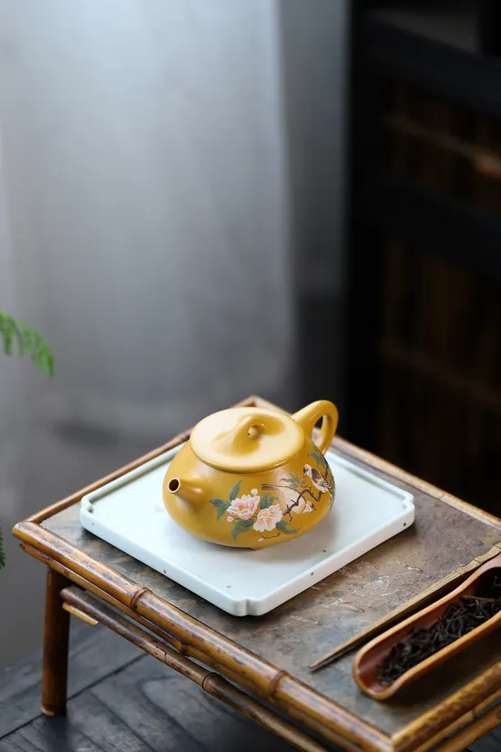 紫砂壺石瓢國工楊軍保原礦黃金朱泥手工製作 2