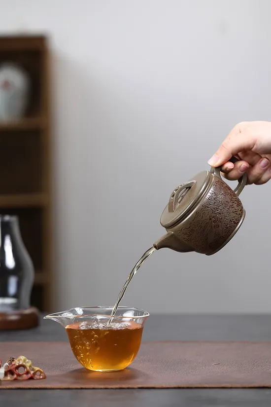 紫砂壺漢瓦高工佳作 蔣亞平手工柴燒茶具 2