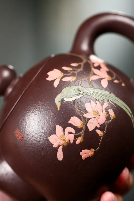 紫砂壺芙蓉珠高建中手工製作 2