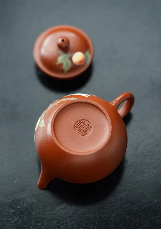 紫砂壺 梨型摹古 珍藏級朱泥110cc 1