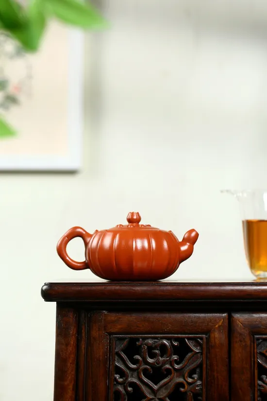 國工精品紫砂壺 蓮芯套組 朱泥50cc 1