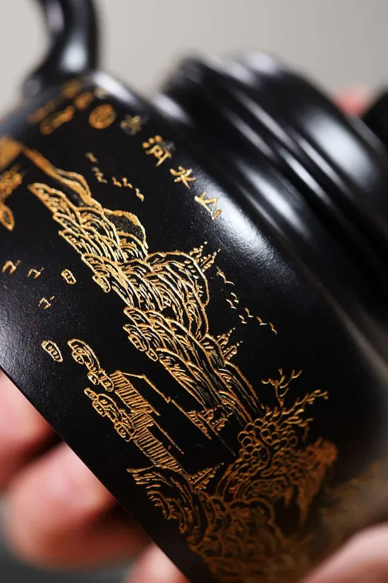 袁雲連紫砂壺 山水德鐘 紫砂藝術收藏 2