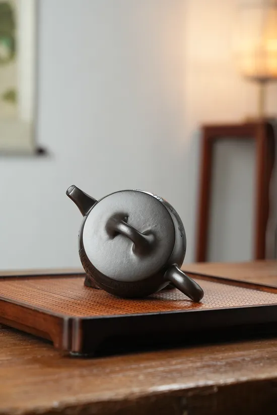 紫砂壺漢瓦款手工製作古烏泥茶具 1