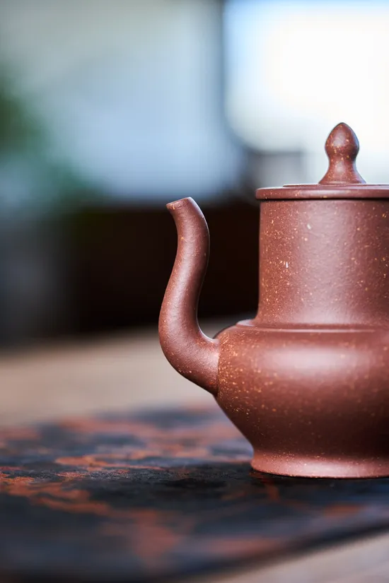 國工精選紫砂壺 宮燈式原礦紫檀泥150cc 1