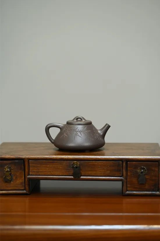 紫砂壺手工製作天青泥子冶石瓢 1