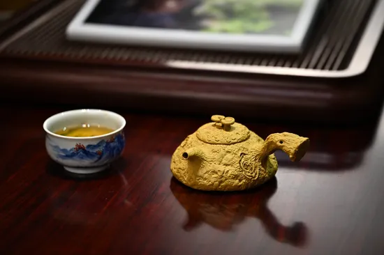 紫砂壺側把供春全手工200cc段泥茶具 1