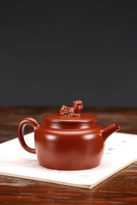 紫砂壺小紅泥伏虎徐建平手工製作 2