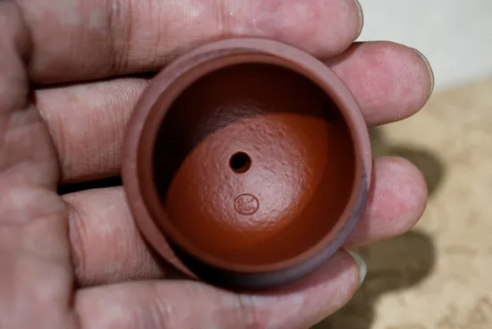 名家孔祥生全手工梨形紫砂壺 1