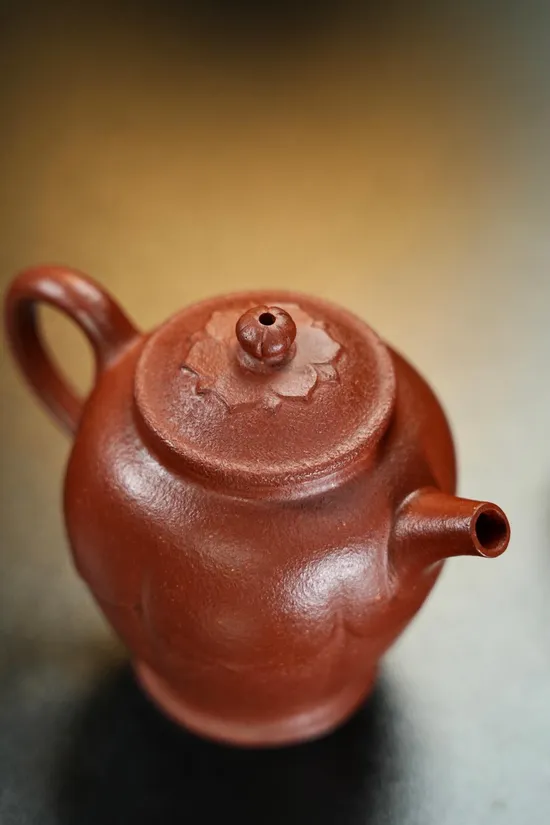 紫砂壺梵蓮二式原礦紅降坡90cc手工精製 1