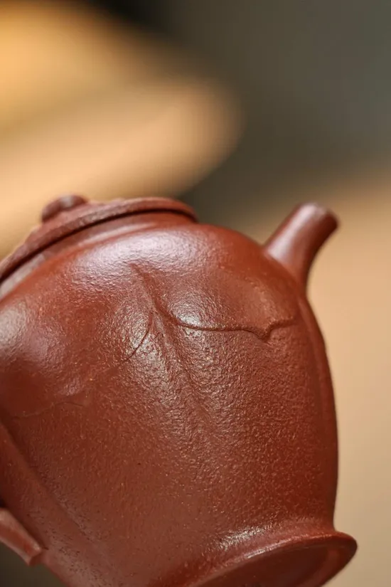 紫砂壺梵蓮二式原礦紅降坡90cc手工精製 2